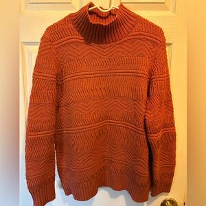 Pendleton Men’s Rust Turtleneck Sweater, XL